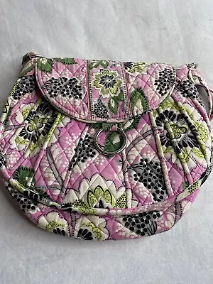 Crossbody Vera Bradley Priscilla Pink Floral Purse With Magnetic Closure • $24.75