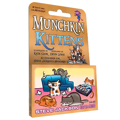 Munchkin Kittens 30 Card Game Expansion Steve Jackson SJG4215 Booster Pack Cats • $13.79