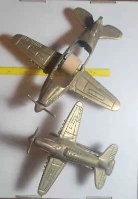 P40 Warhawk Fighter Planes Brass Tape Dispensar & Stapler Flying Tigers • $30