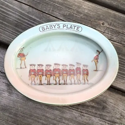 Rare Palmer Cox Brownies Grimwades Baby’s Plate Nursery Ware Reg No 557905 • £100