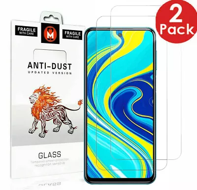 2X Tempered Glass Screen Protector For Xiaomi Redmi Note 11 8 9 Pro 10T Lite 5G • £1.99