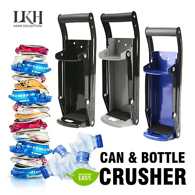 Large Can Crusher Beer Tin Bottle Opener Wall Mounted Recycling Tool 50ml 16 Oz • £8.99