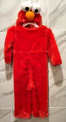 Sesame Street Furry Red ELMO Costume Size 2T Super Soft • $21.95