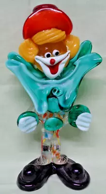 Vintage Murano Glass Clown 8.5  Lovely Clown Very Good Condition • £22