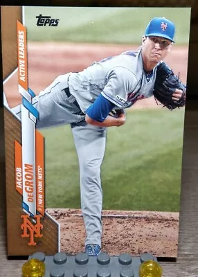 2020 Topps Update Jacob DeGrom U-92 Gold /2020 World Champion Texas Rangers!🔥 • $3.95