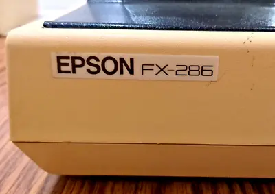 Epson FX 286E Wide Format Dot Matrix Parallel Port Printer • $20