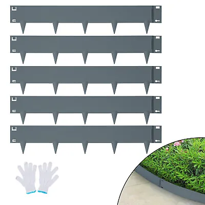 VEVOR Steel Landscape Edging 5-pack Steel Garden Edging Borders 39  L X 3  H • £26.39