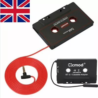 Car Cassette Adapter Tape To AUX Audio Music Converter For IPhone IPod Android • £3.99