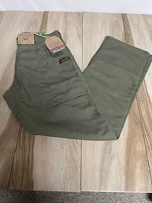 Patagonia All Seasons 32x32 Hemp Canvas Double Knee Fatigue Green Pants • $65.99