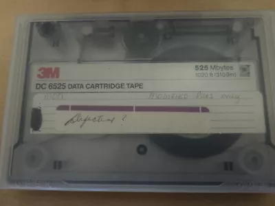 3M Data Cartridge Tape DC 6525 525MB 1020 Ft. • $19.99