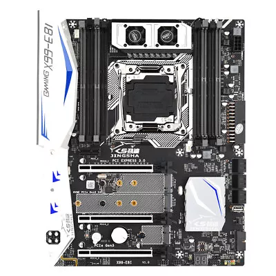 Jingsha X99-E8I Gaming Motherboard With 8 DDR4 Memory Slots 6 SATA3.0 Ports Q0B1 • $314.81