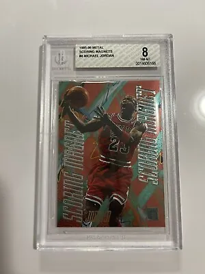 1995-96 Metal Scoring Magnets #4 Michael Jordan BGS 8 • $293.58