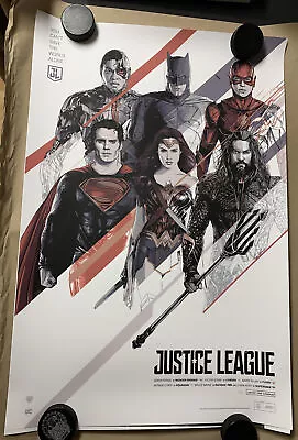 Justice League - Oliver Barrett 24x36 Mondo Poster Print 216/250 Superman Batman • $79.95