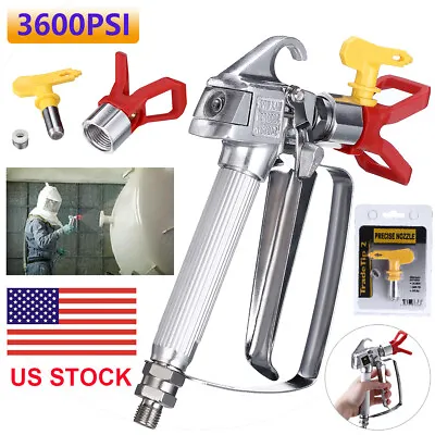 3600 PSI Spray Gun W/ Tip & Guard Airless Paint Pistol For TItan Wagner Sprayer • $23.99