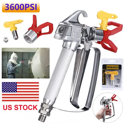 3600PSI Airless Paint Spray Gun W/ 517 Tip Nozzle Guard For Wagner Sprayers US • $23.99