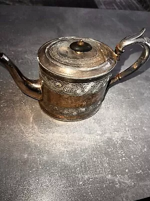 Ornate Sheffield Silver Plate Teapot - Beautiful Engraving And Ivory Handle • £25