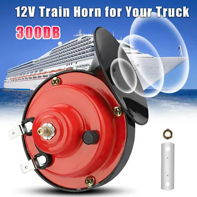 12V 300DB Super Loud Train Horn Waterproof Motorcycle Car Truck SUV Boat Red • $8.99