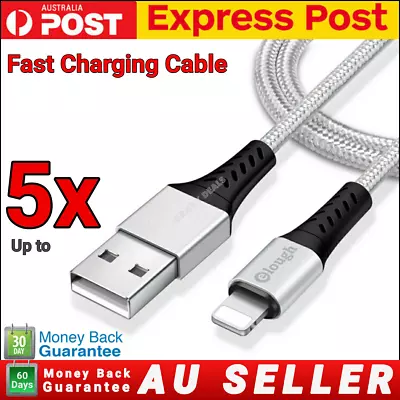 Braided USB Charging Phone Cable Data Cord Charger For IPhone 12 11 7 X 8 6 IPad • $5.87