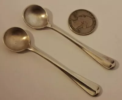 2 MAPPIN & WEBB Silver Plated Vintage Master Salt Spoons NICE • $20