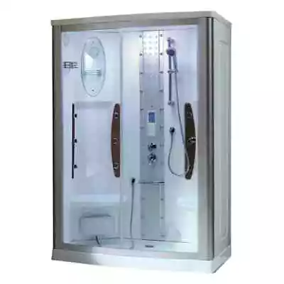 Steam Shower Panel Walk In Foot Massager Bench 54x35x85 In 3 KW Steam Generator • $3260.10