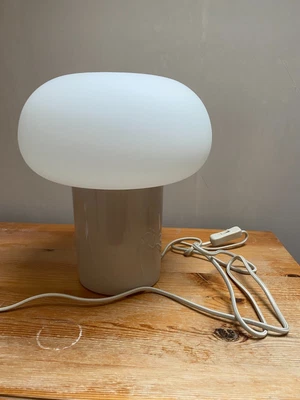 £35 • Buy Stylish Modern Ikea DEJSA Mushroom Table Lamp, Beige Opal White Glass, 28cm