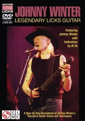 Johnny Winter: Legendary Licks Guitar DVD (2009) Johnny Winter Cert E • £17.99