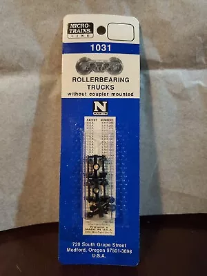 N Scale Roller Bearing Trucks  W/o Couplers (1 Pair) - MTL #1031 • $9.99