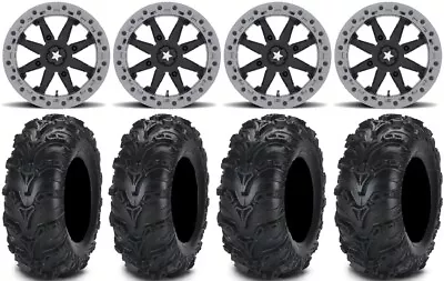 MSA Lok2 Beadlock 14  ATV Wheels 27  Mud Lite II Tires Kawasaki Brute Force IRS • $1621.28