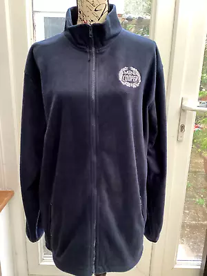 Mini Cooper Logo Men & Women Zipped Fleece Jacket Dark Blue Size XL Large New • £19