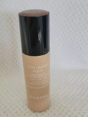 Chanel Vitalumiere Aqua Ultra Light Skin Perfecting Makeup 132 CHOCOLAT • $29