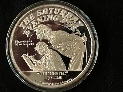 Norman Rockwell - Saturday Evening Post 5 Oz .999 Silver Proof Round In Capsule • $195