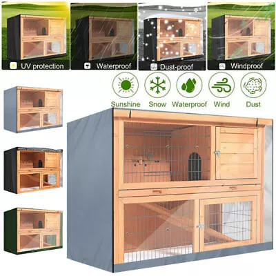 Rabbit Hutch Cover Rabbit Rabbit Cage Cover Rain Cover Cover Tarpaulin DE • £23.20