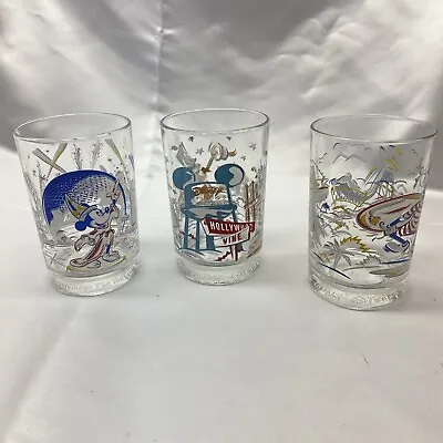 McDonalds Walt Disney World Remember The Magic 25th Anniversary Glasses Set Of 3 • $19.99