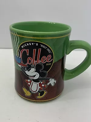 Mickeys Really Swell Coffee Mug Green Disney Park • $13