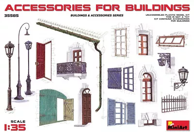 MiniArt 1/35 35585 Accessories For Buildings (Buildings & Accessories) • $34.15