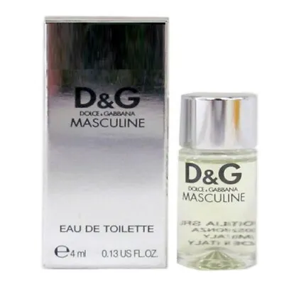 Masculine By Dolce & Gabbana 0.13 Oz EDT Mini Cologne For Men New In Box RARE • $77.74