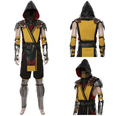 Game Mortal Kombat 11 Scorpion Cosplay Costume Outfit Suit Uniform Full Set • $104.50