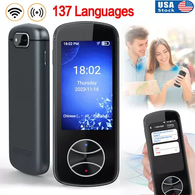 Portable Voice Translator 137 Languages Two Way Instant Photo Translation Device • $68.79