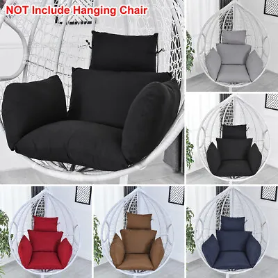 $35.99 • Buy Hanging Egg Chair Cushion Armrest Soft Swing Wicker Chair Seat Pad Polyester NEW