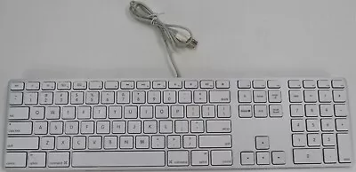 Apple A1243 Aluminum 109-key USB Wired Slim Keyboard Numeric Keypad • $24.95