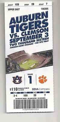 2016 Clemson At Auburn Football Ticket Stub National Champions  • $7.99