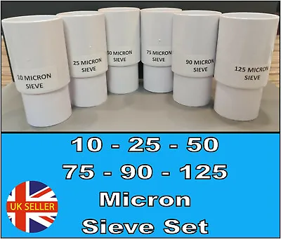 £25.99 • Buy 10 25 50 75 90 125 Micron Nylon Mesh Stackable Sieve Set, Strainer Filter, Wine