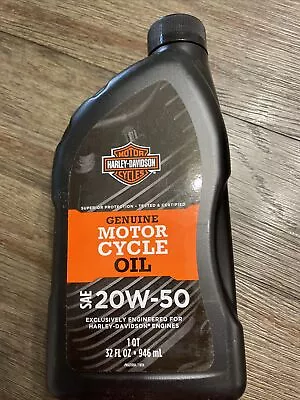 Harley Davidson Genuine Motor Cycle Oil 20W-50 #62600007 • $7