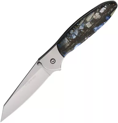 Santa Fe Stoneworks JS6CONV 3  Blade Blue Mammoth Handle Folding Knife • $221.38