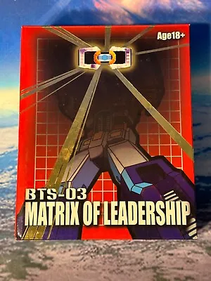 2010 Transformers BTS-03 Matrix Of Leadership Optimus Prime Upgrade Accessory G1 • $145.24