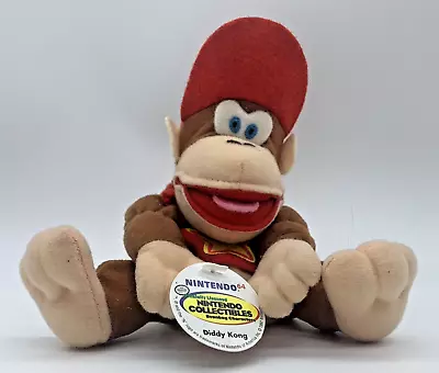 Vintage Diddy Kong Plush EB Games Promo BD&A N64 Nintendo 64 Plush With Tag • $24