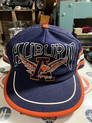 Vintage Auburn Three Stripe SnapBack Hat • $65