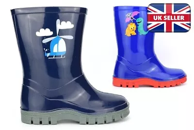 Boys Wellies Boys Wellington Boots Boys Wellingtons Infant Wellies Kids Size • £10.16