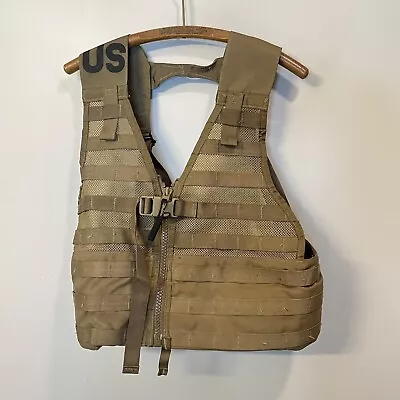 USGI Military FLC Fighting Load Carrier Tactical MOLLE Vest COYOTE BROWN GC • $35.95