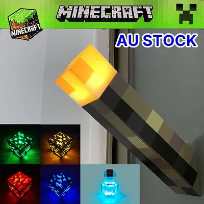 $27.80 • Buy Minecraft Light-Up Torch LED Lamp Game Toy Home Bedroom Decoration Potion Bottle